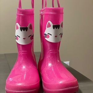 Girls cat rain boots size 11